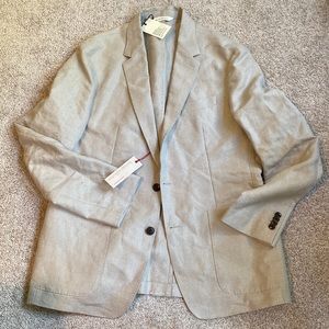 Mens Size 42 Banana Republic Heritage Collection Linen Blazer Jacket Beige